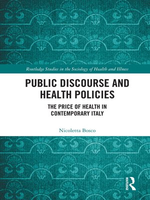 cover image of Public Discourse and Health Policies